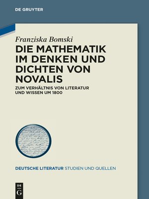 cover image of Die Mathematik im Denken und Dichten von Novalis